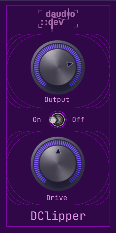 DClipper soft clipper VST3 plugin interface